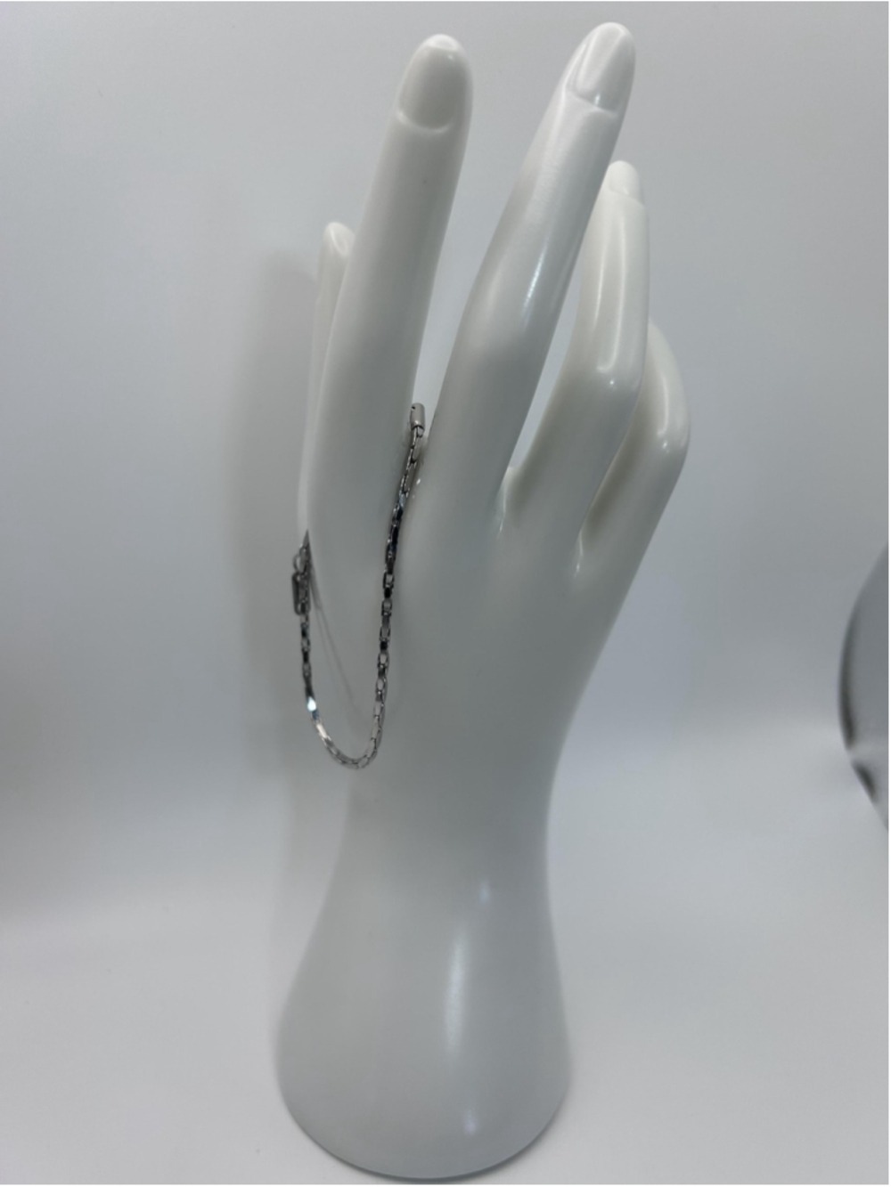 Bracelet Stainless Steel Chain Silver Tone Adjustable Lobster Clasp Minimalist